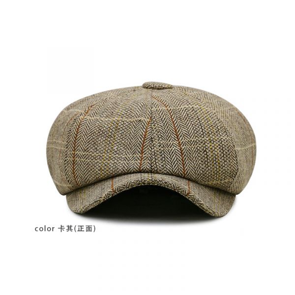 歐美復古風 格紋 貝雷帽 畫家帽 八角帽 帽子,貝蕾帽,報童帽,八角帽