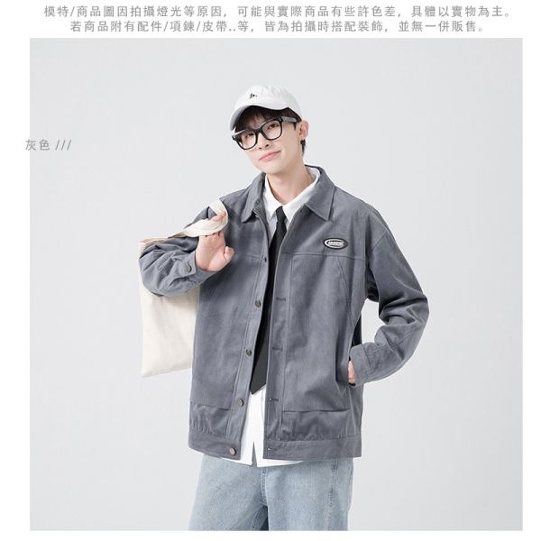 燈心絨面料 襯衫外套 鈕扣造型 夾克 外套 燈心絨,外套,襯衫外套,夾克,男生外套,叫阿潮