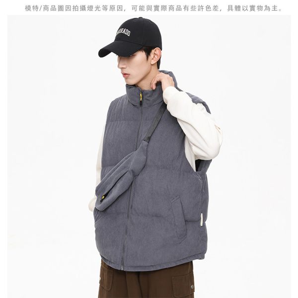 現貨【杏色M】情侶款 燈心絨 附贈背包 鋪棉保暖 抗寒 背心外套 保暖,情侶款,馬甲,防風,抗寒,背心,叫阿潮,背心外套,燈心絨,燈芯絨,男生背心,女生背心,鋪棉