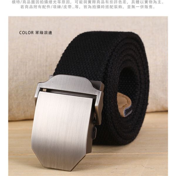 金屬扣腰帶 帆布腰帶 自動扣 休閒腰帶 男生皮帶 腰帶,帆布腰帶,男生皮帶,休閒腰帶,叫阿潮