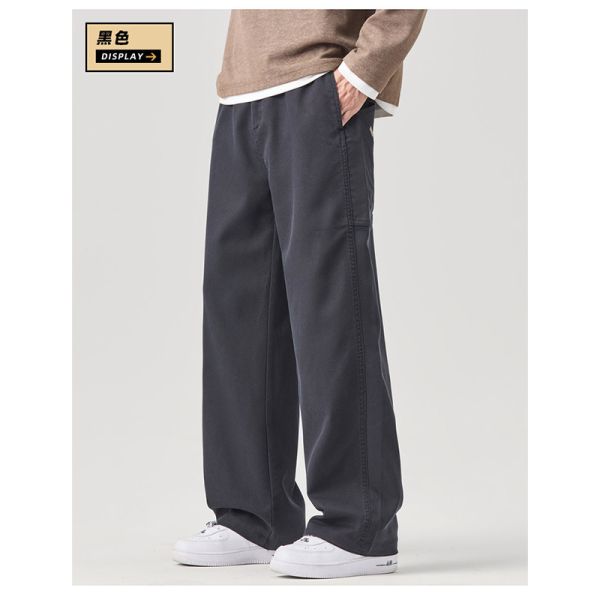 寬鬆有型 個性口袋設計 休閒長褲 寬褲,長褲,休閒褲,男生褲子,叫阿潮