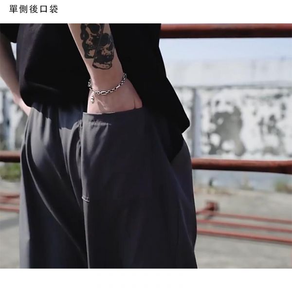 輕薄涼感 寬褲 街頭個性 休閒短褲 七分褲 休閒褲,褲子,七分褲,寬褲