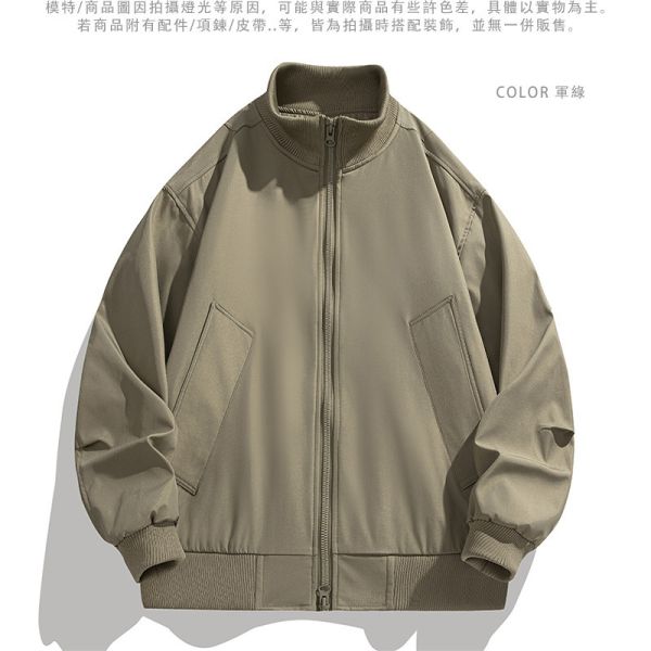 寬鬆個性 棒球領 夾克 運動休閒風 外套 棒球領,夾克,外套,男生外套,寬鬆,運動,叫阿潮