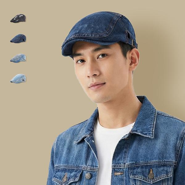 丹寧牛仔 刷舊破洞小偷帽 帽子,鴨舌帽,小偷帽,前進帽,狩獵帽,牛仔帽,叫阿潮