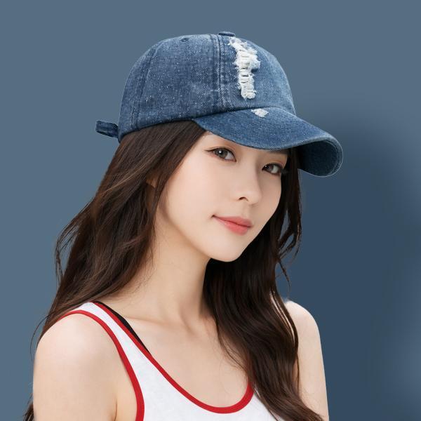 復古水洗丹寧 破洞牛仔老帽 帽子,棒球帽,老帽,丹寧帽,水洗帽,男生帽子,女生帽子,叫阿潮