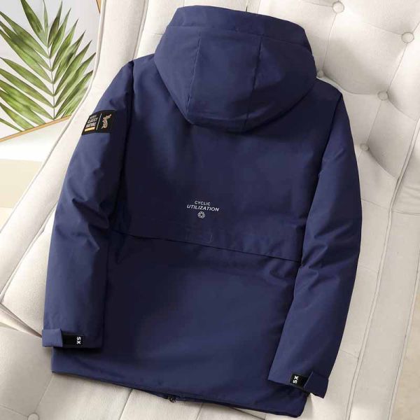 禦寒 加厚保暖 口袋拉鍊設計 連帽 羽絨外套 鋪棉外套,保暖,防風,外套,男生外套,夾克,羽絨外套,叫阿潮