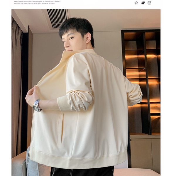 立領造型 素色 簡約款 夾克 外套 外套,素色外套,薄外套,夾克,立領,男生外套,叫阿潮