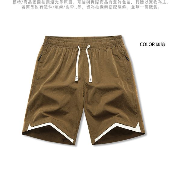 加大尺碼(M~8XL) 口袋拉鍊設計 假兩件造型 薄款褲 男生短褲 涼爽 休閒短褲 短褲,薄短褲,冰絲,速乾短褲,男生短褲,休閒褲,休閒短褲,叫阿潮