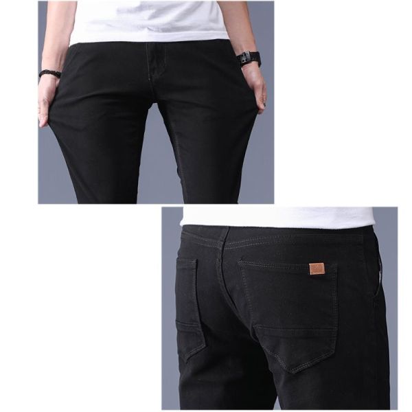 現貨【黑色36、卡其36】不敗卡其褲 修身褲管 皮標設計休閒長褲 長褲,休閒褲,褲子,卡其褲,叫阿潮