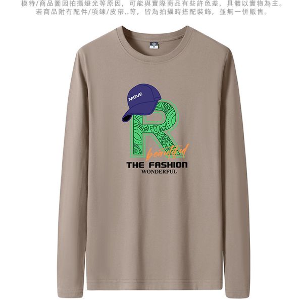韓版修身 加大尺碼 FASHION 舒適透氣 棉質 長袖T恤 T恤,棉t,純棉,長袖t恤,男生t恤,叫阿潮