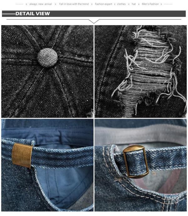 復古水洗丹寧 破洞牛仔老帽 帽子,棒球帽,老帽,丹寧帽,水洗帽,男生帽子,女生帽子,叫阿潮