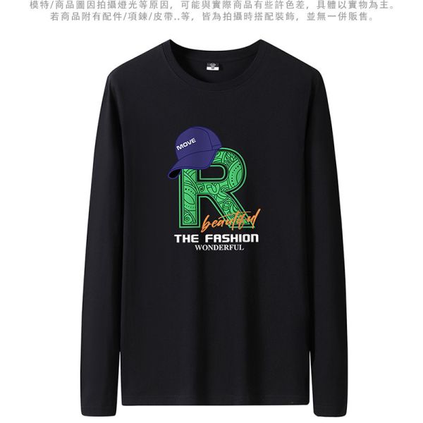 韓版修身 加大尺碼 FASHION 舒適透氣 棉質 長袖T恤 T恤,棉t,純棉,長袖t恤,男生t恤,叫阿潮