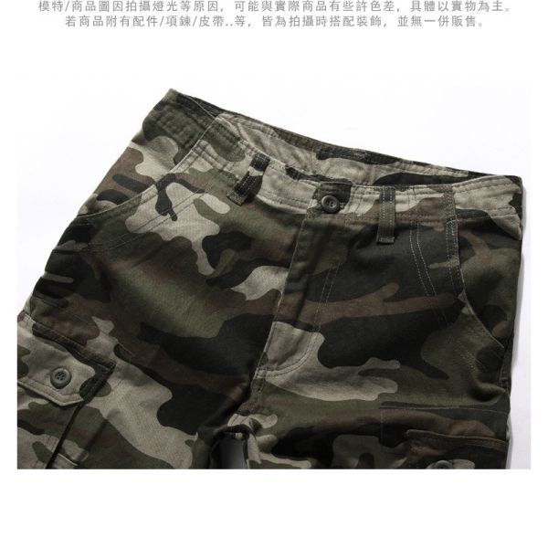 迷彩褲 工裝褲 側邊大口袋設計 休閒短褲 迷彩褲,短褲,休閒褲,工作褲,男生褲子,工裝褲,叫阿潮