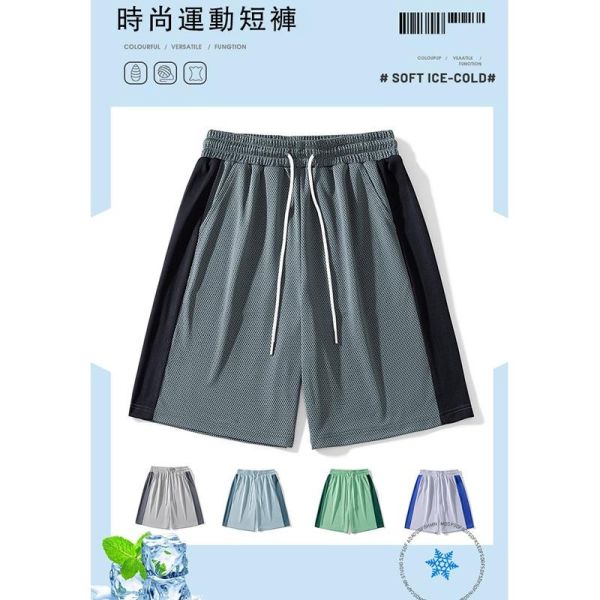 運動短褲 網眼透氣 速乾涼感 涼感褲 休閒短褲 短褲,涼感短褲,男生短褲,休閒褲,速乾褲,運動褲,情侶,叫阿潮