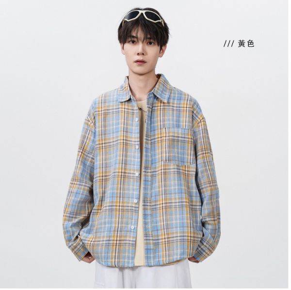 經典不敗 格紋 休閒 長袖襯衫 襯衫,長袖襯衫,格紋襯衫,格子襯衫,男生襯衫,襯衫外套,叫阿潮