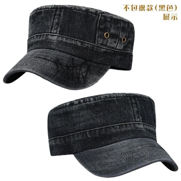 復古水洗丹寧 牛仔軍帽 帽子,軍帽,水洗帽,牛仔帽,平頂帽,叫阿潮