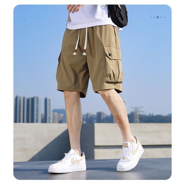 加大尺碼 (M~8XL) 冰感 美式工裝褲 大口袋 涼感 工作褲 休閒短褲 短褲,休閒褲,涼感褲,冰絲,工作褲,工裝褲,男生短褲,叫阿潮