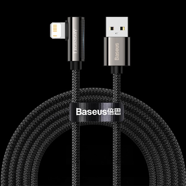 BASEUS倍思 傳說系列 彎頭 IOS快充數據線(2.4A)(1M)(2M) 倍思baseus,type-c,充電線,數據線,快充,蘋果,犀牛盾,UAG