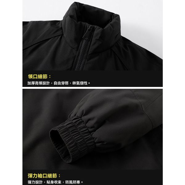 素面百搭 個性立領 鋪棉禦寒 夾克 外套 鋪棉外套,保暖,防風,外套,男生外套,夾克,羽絨外套,叫阿潮