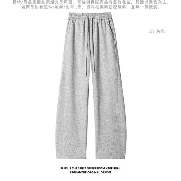 寬鬆百搭彎刀褲 直筒休閒長褲 彎刀褲,闊腿褲,直筒長褲,棉褲,運動褲,寬鬆長褲,男生長褲,叫阿潮