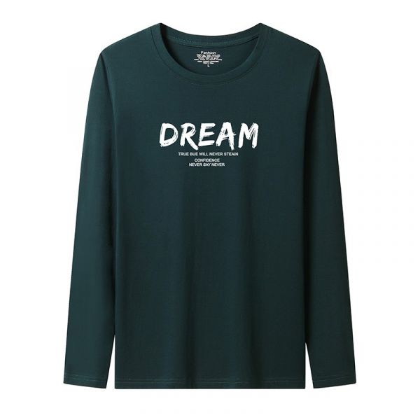 韓版修身 DREAM 美式印花 長袖T恤 上衣,T恤,長袖