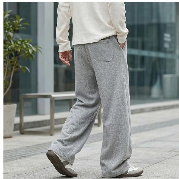 寬鬆百搭彎刀褲 直筒休閒長褲 彎刀褲,闊腿褲,直筒長褲,棉褲,運動褲,寬鬆長褲,男生長褲,叫阿潮