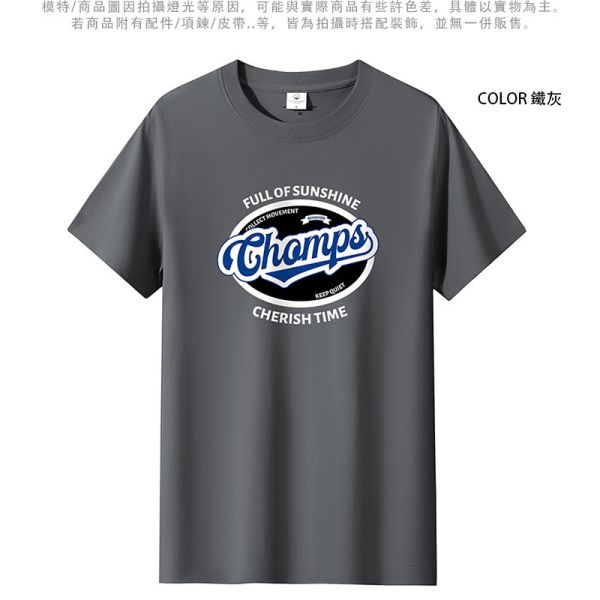 圓領 加大尺碼(S~6XL) 情侶t恤 純棉 champs 短袖t恤 短袖,T恤,純棉,男生T恤,女生T恤,情侶T恤,短T,叫阿潮