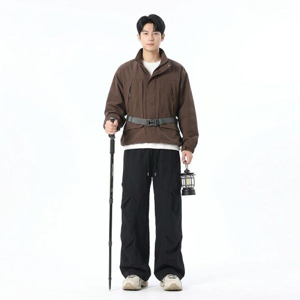 戶外機能工裝寬褲 立體剪裁直筒長褲 寬褲,機能長褲,防潑水長褲,工作褲,長褲,叫阿潮