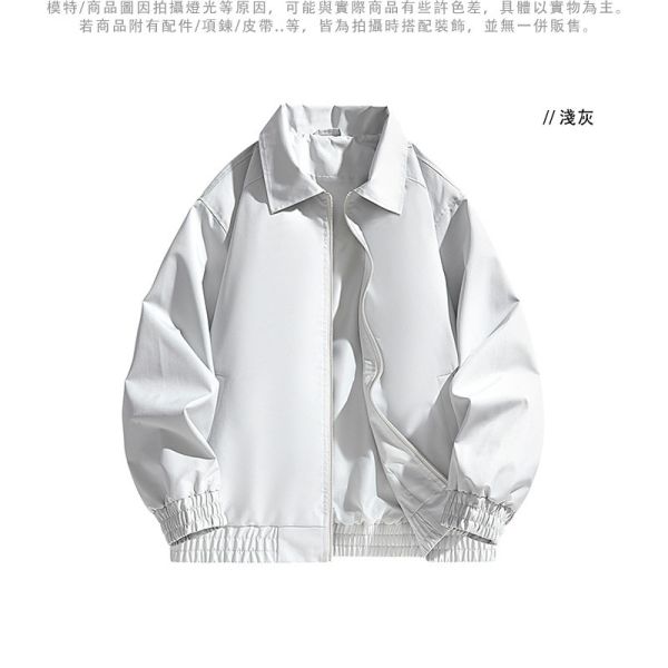 翻領造型 素色休閒 夾克外套 夾克,外套,風衣,休閒,叫阿潮
