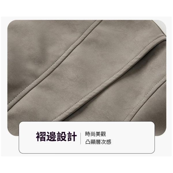 寬鬆落肩皮衣外套 立領夾克 皮衣,立領夾克,男生外套,騎士外套,機車皮衣,防風外套,叫阿潮