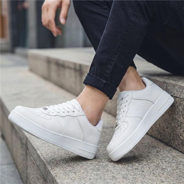 百搭厚底小白鞋 日常百搭休閒鞋 厚底鞋,平底鞋,休閒鞋,增高鞋,小白鞋,防潑水鞋,叫阿潮