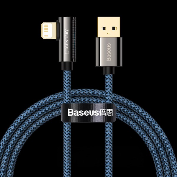 BASEUS倍思 傳說系列 彎頭 IOS快充數據線(2.4A)(1M)(2M) 倍思baseus,type-c,充電線,數據線,快充,蘋果,犀牛盾,UAG