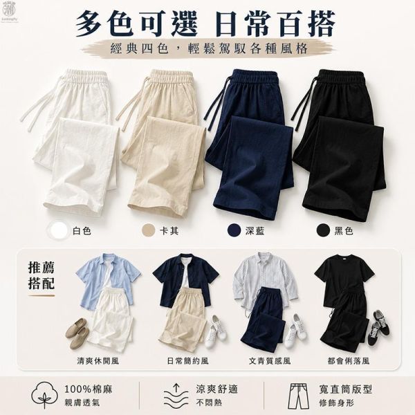 日系棉麻 寬直筒休閒褲 情侶長褲 日系長褲,寬褲,直筒寬褲,棉麻長褲,休閒長褲,情侶褲,男生長褲,叫阿潮
