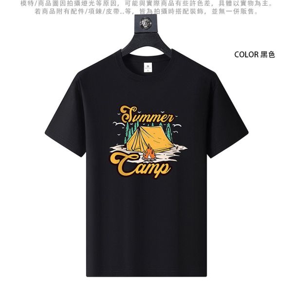 圓領 加大尺碼(S~6XL) 情侶t恤 純棉 露營CAMP 短袖t恤 T恤,短袖T恤,情侶T恤,純棉T恤,棉T,男生短袖,短T,叫阿潮