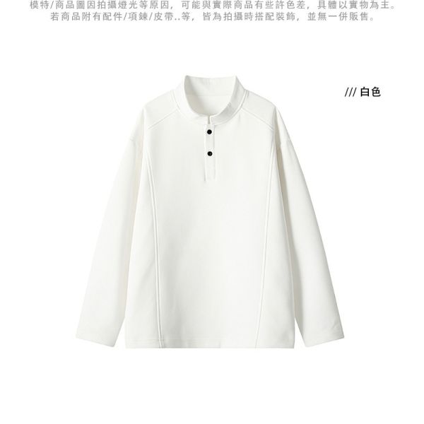 韓系 亨利領長袖上衣 百搭素色 長袖t恤 長袖t恤,亨利領,冬天上衣,韓系衣服,叫阿潮