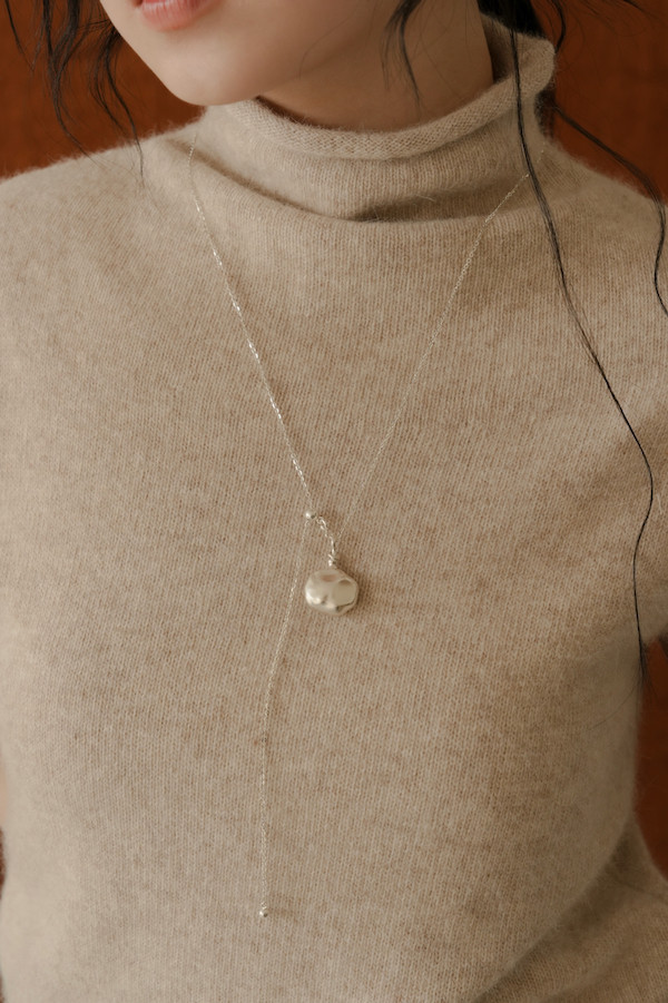 不規則墜飾純銀項鍊 