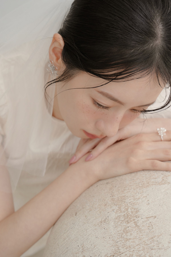 煙花珍珠水鑽純銀戒指(銀) 