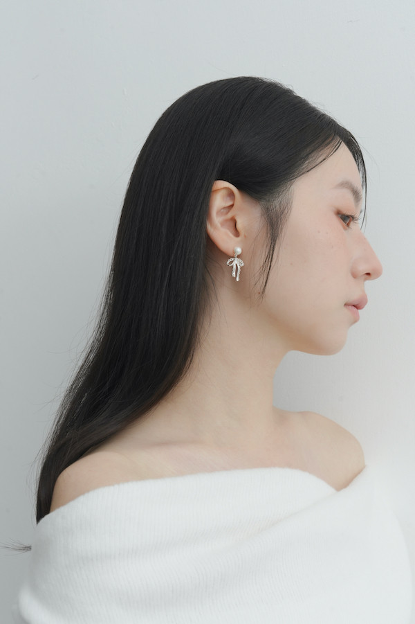 蝴蝶蝶珍珠耳針 