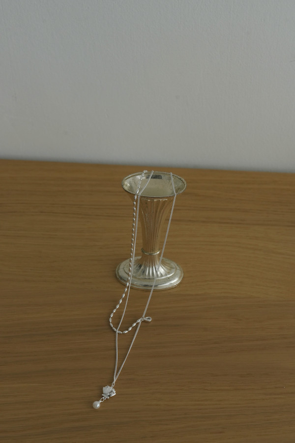 貝殼珍珠雙鍊項鍊 