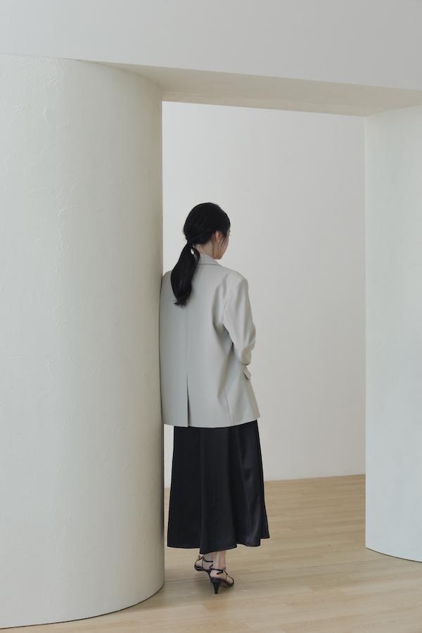 快閃-內裡條紋春日感西外(灰綠) 