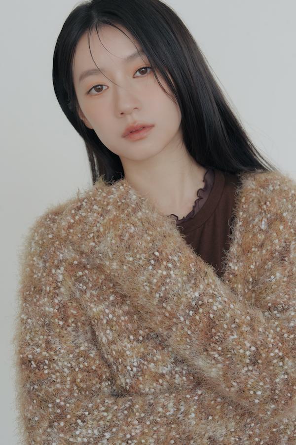 立體混色線圈針織外套(橘咖棕) 