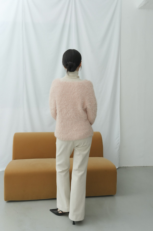 水鑽珍珠閃亮毛毛上衣(粉) 