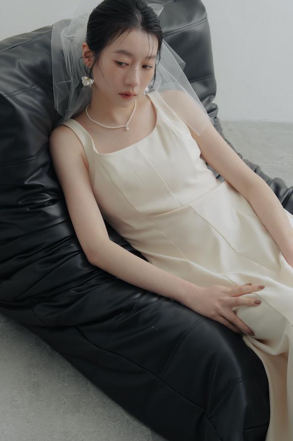 單顆水鑽珍珠項鍊 