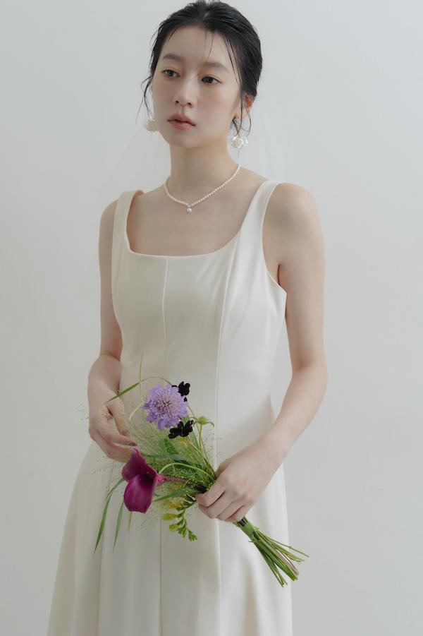 單顆水鑽珍珠項鍊 