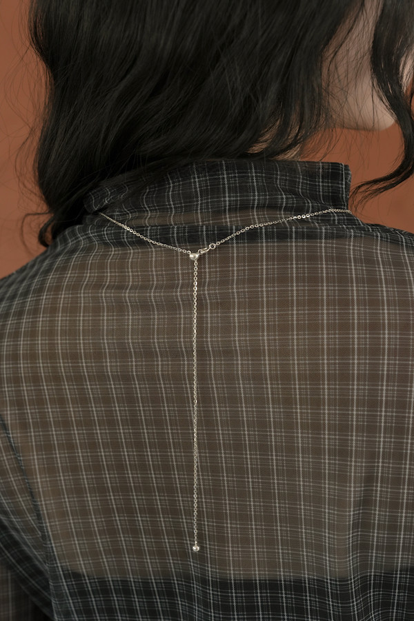 不規則墜飾純銀項鍊 