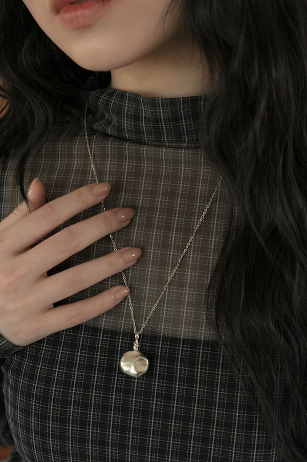 不規則墜飾純銀項鍊 