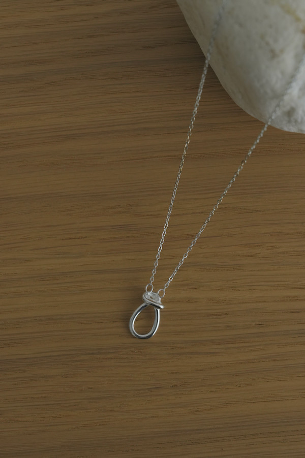簡約925純銀圈圈項鍊 
