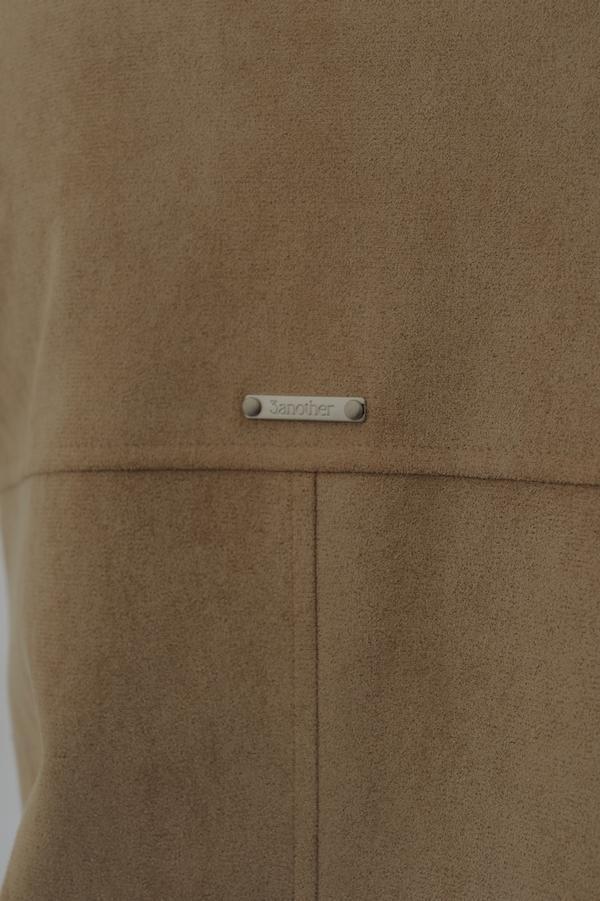 簡約時髦麂皮外套(卡其) 