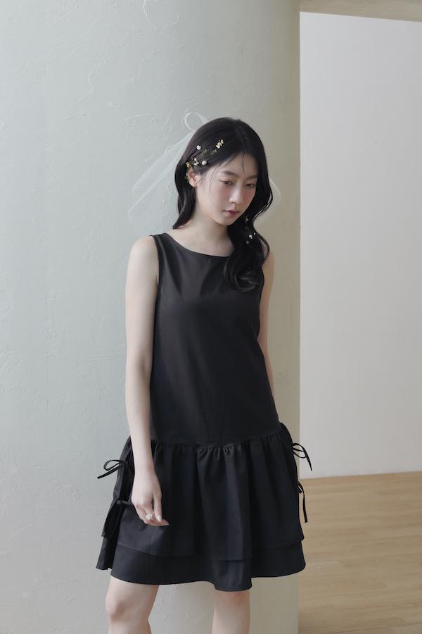 快閃-花瓣彈性網蝴蝶結頭紗 