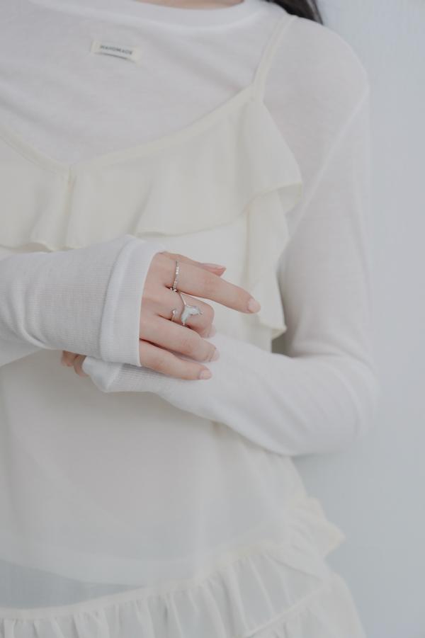 人魚尾巴二入套戒組 